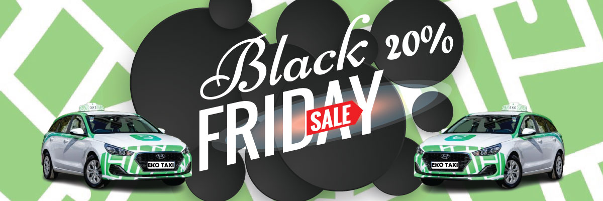 Eko Taxi Dubrovnik celebrates Black Friday by offering a 20% discount on all rides!